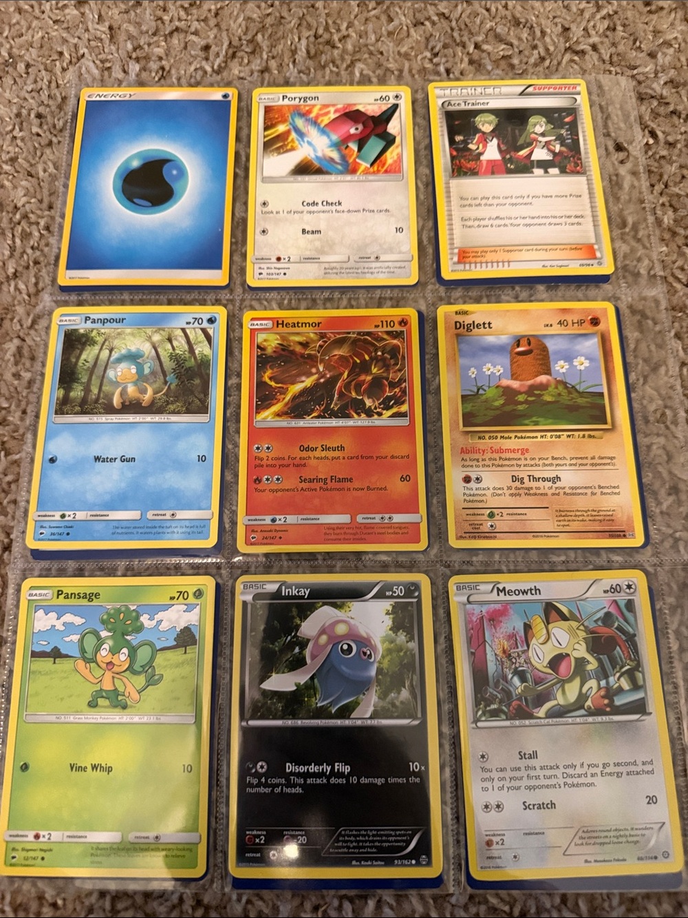 Vintage Pokemon Trading Cards